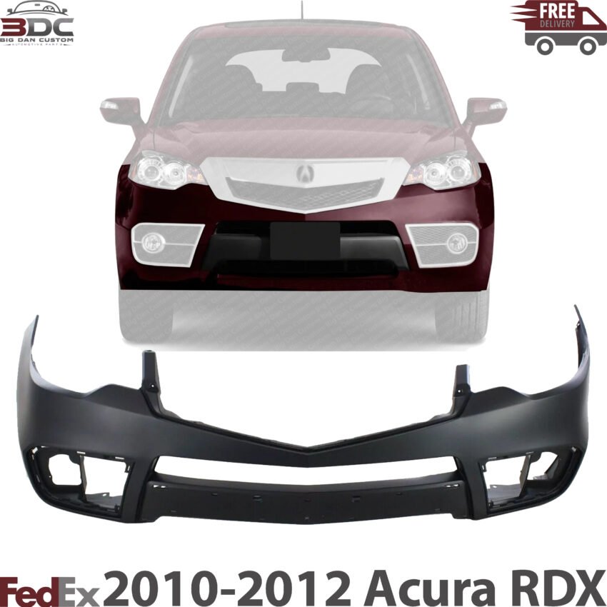 New Front Bumper Cover Primed w/ fog lamp holes Acura RDX