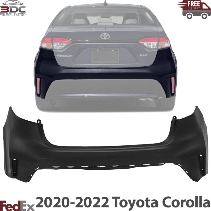 New Rear Bumper Cover Fascia Sedan